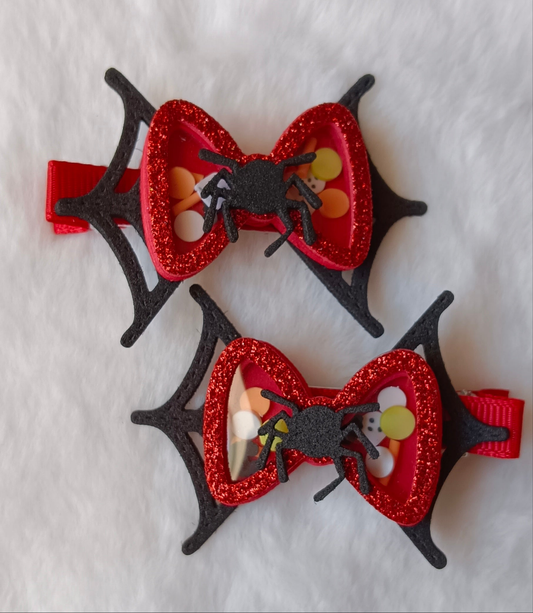 🎃 Ganchinhos de Cabelo Halloween – Feitos à Mão ✨