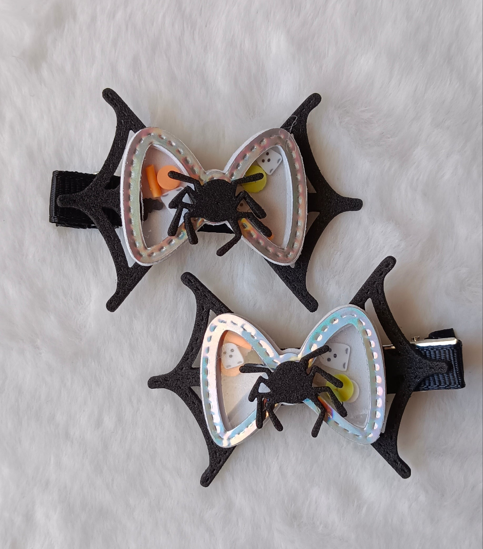 🎃 Ganchinhos de Cabelo Halloween – Feitos à Mão ✨