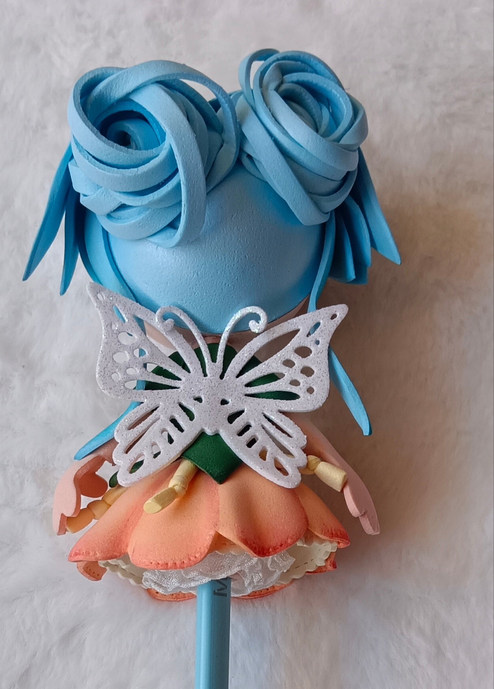 ✨ Ponteiras de Lápis Fadas em EVA – Feitas à Mão ✨