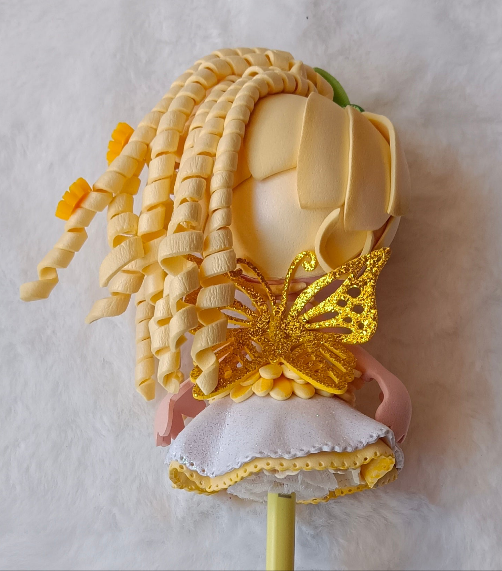 ✨ Ponteiras de Lápis Fadas em EVA – Feitas à Mão ✨