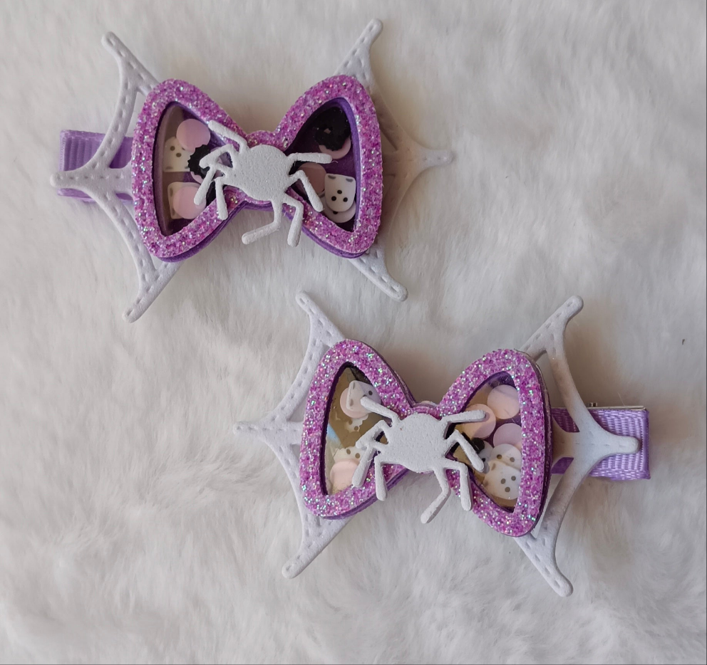 🎃 Ganchinhos de Cabelo Halloween – Feitos à Mão ✨