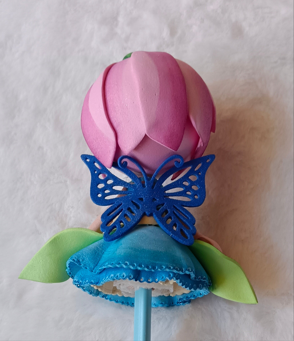 ✨ Ponteiras de Lápis Fadas em EVA – Feitas à Mão ✨