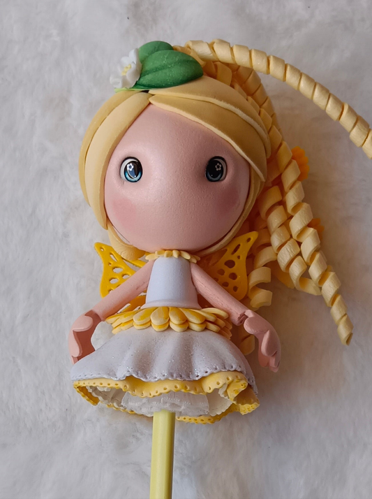 ✨ Ponteiras de Lápis Fadas em EVA – Feitas à Mão ✨