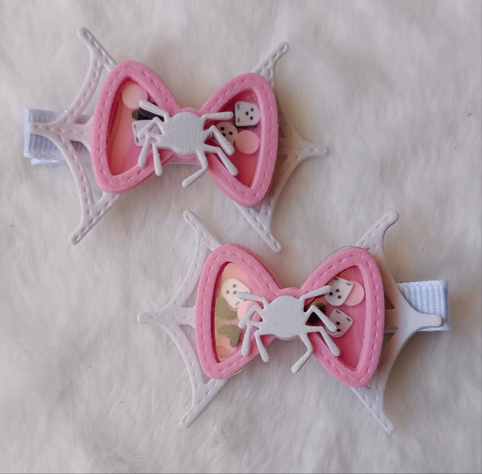 🎃 Ganchinhos de Cabelo Halloween – Feitos à Mão ✨