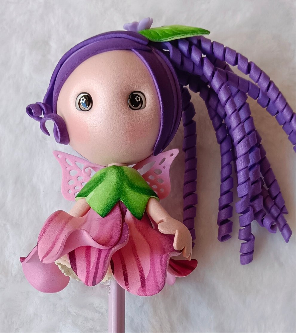 ✨ Ponteiras de Lápis Fadas em EVA – Feitas à Mão ✨