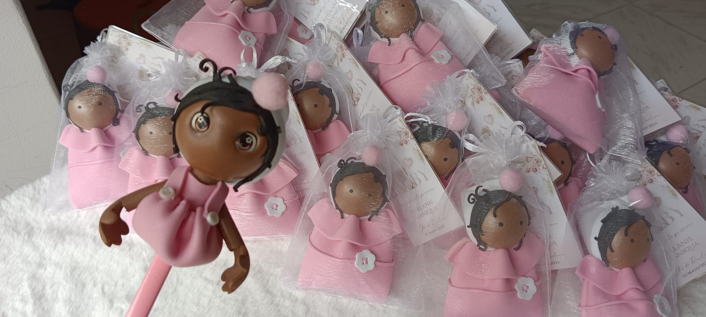 Lembrancinhas Perfumadas para Chá de Bebé – Bonequinhas em EVA Personalizadas