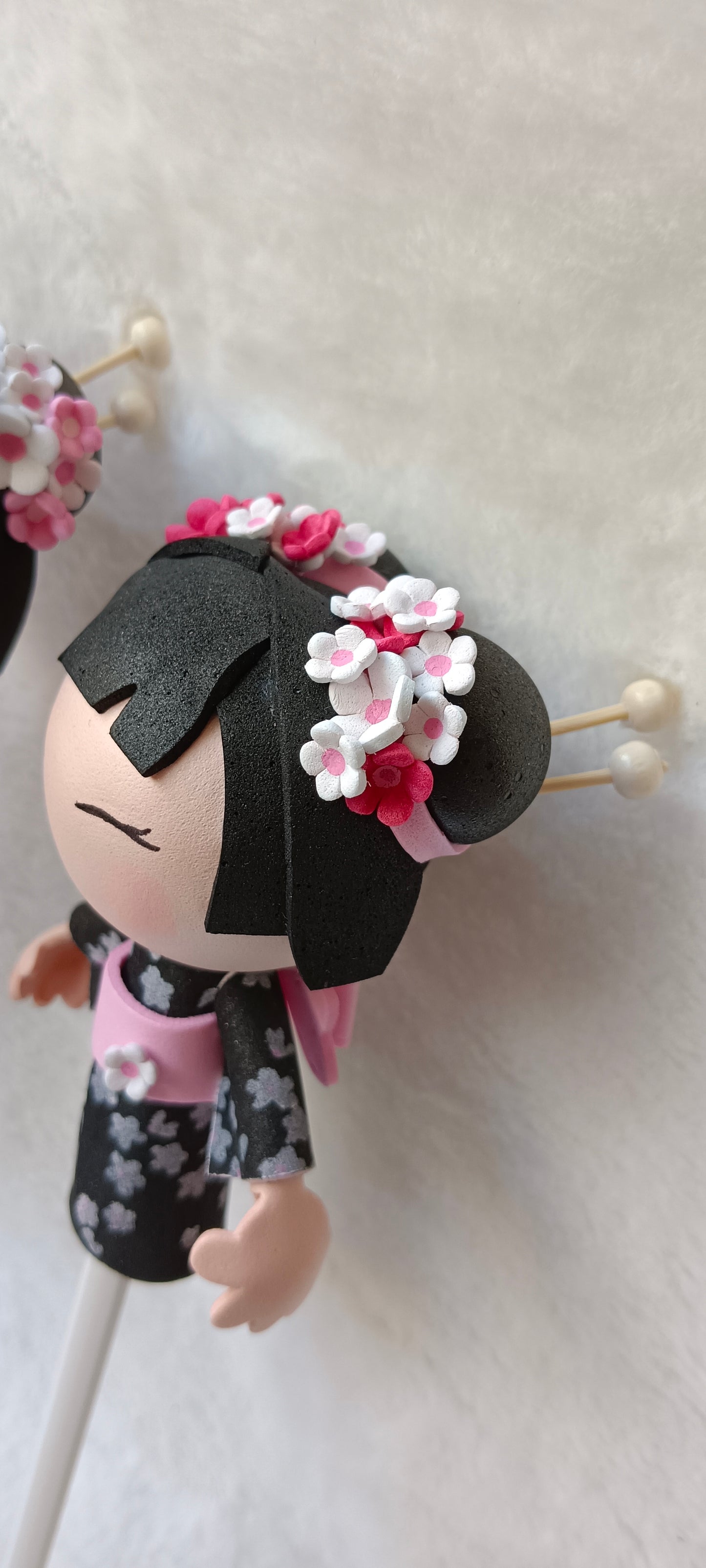 🎀 Ponteiras Geisha em EVA – Um toque fofo no teu lápis! 🎀