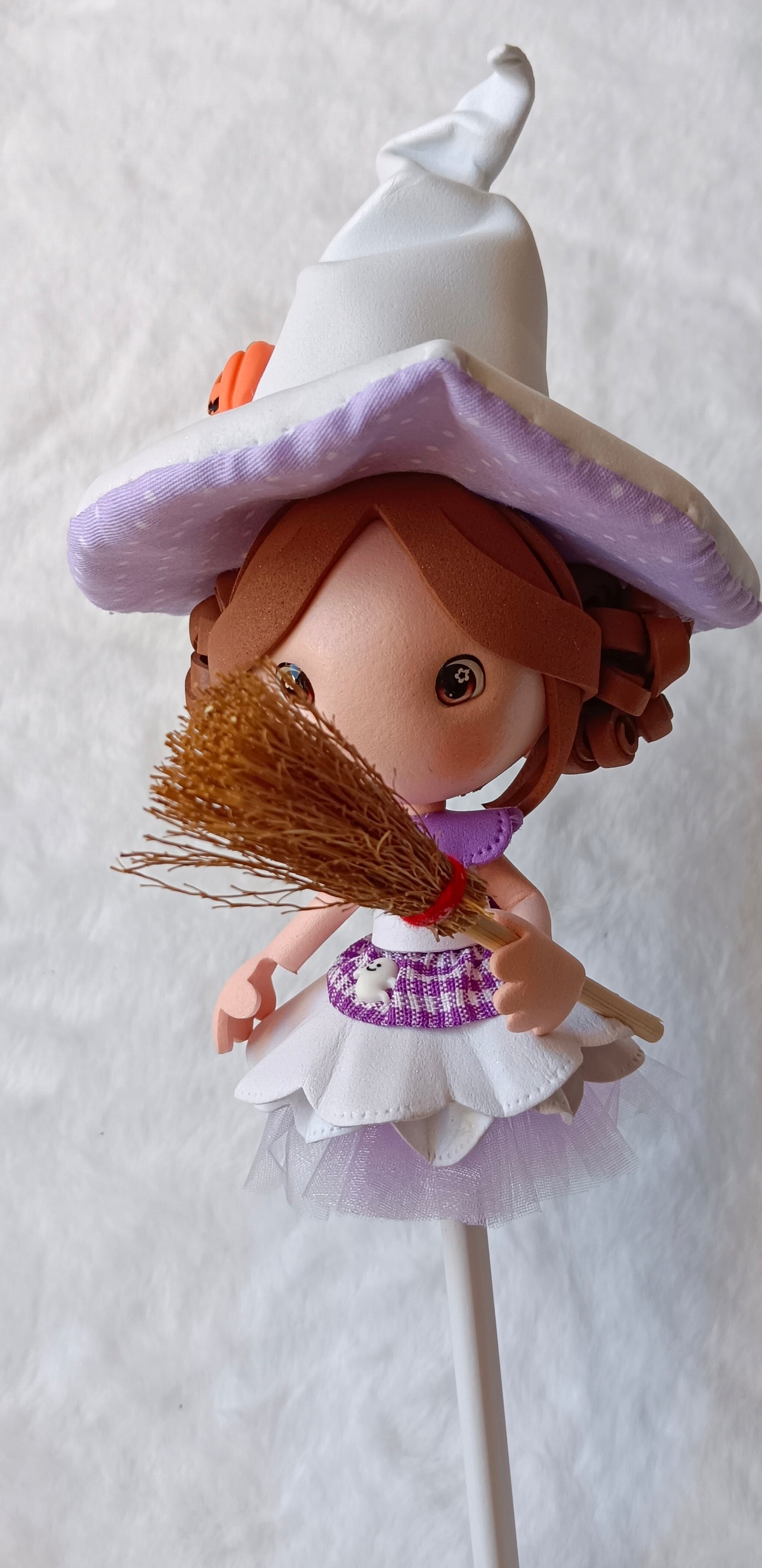 🧙‍♀️ Ponteiras de Lápis Bruxinhas em EVA – Feitas à Mão ✨